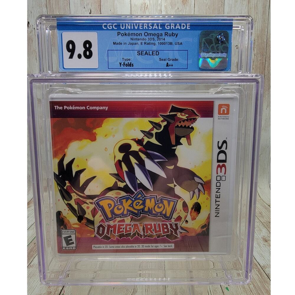 Nintendo Pokémon Omega Ruby 3DS 2014 CGC 9.8 A++ Sealed US Version